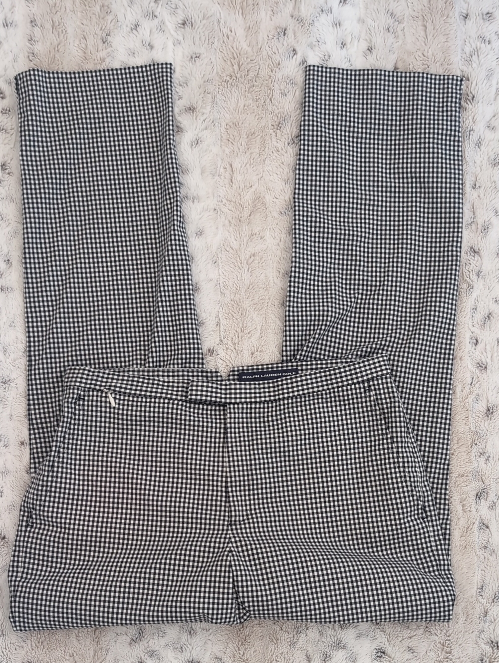Ralph Lauren Golf Black & White Gingham Retro 90's Golf Pants
